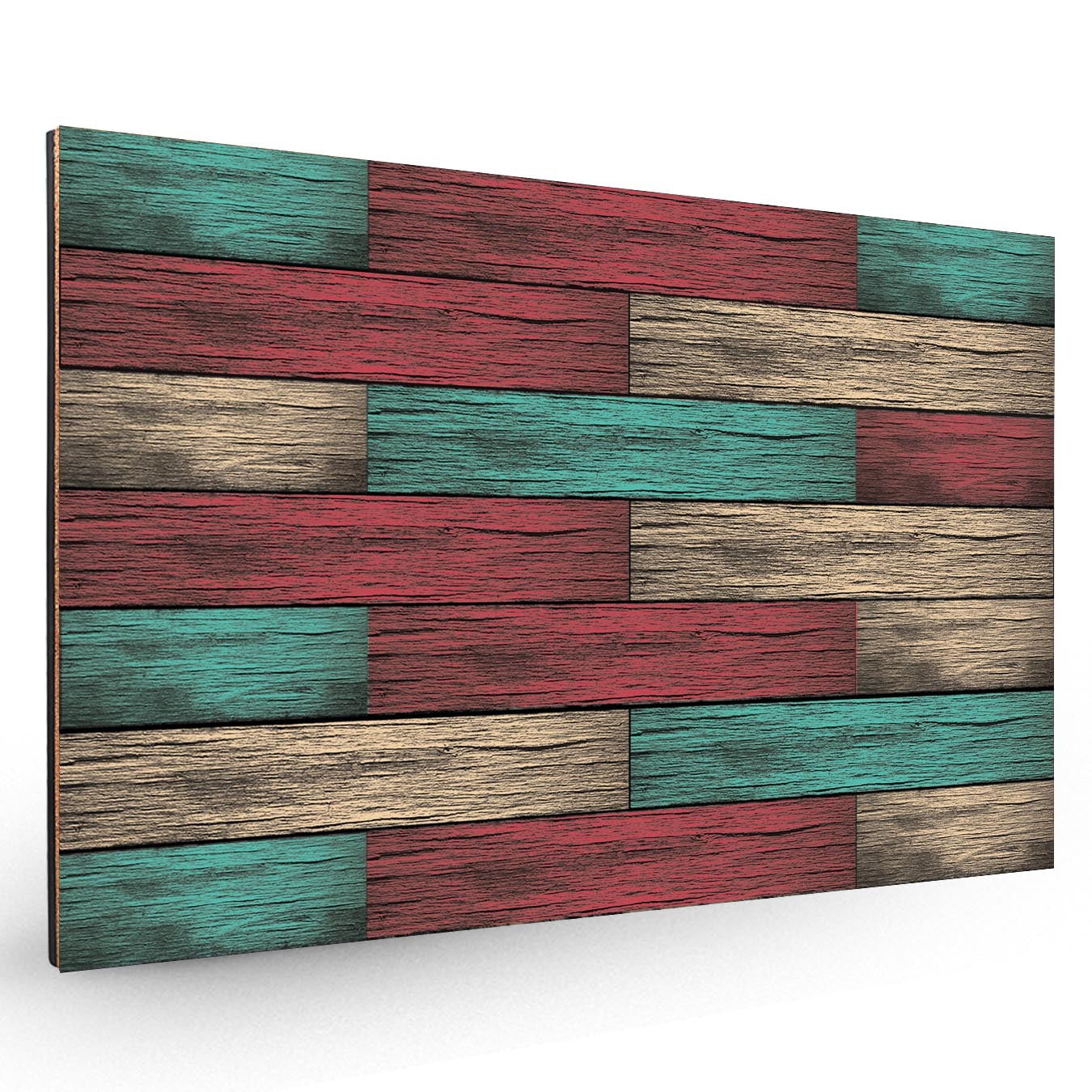 Aqua Marine Wood Plank Board Backboard
