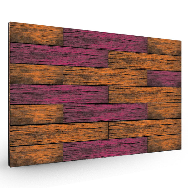 Pink + Orange Wood Plank Backboard