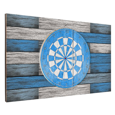Blue Wood Plank Backboard Combo