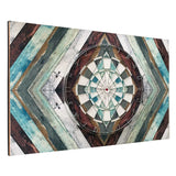 Rustic Diamond Planked Dartboard & Backboard