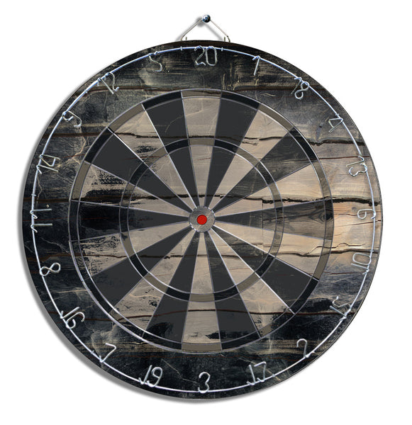 Black Wooden Dart Board